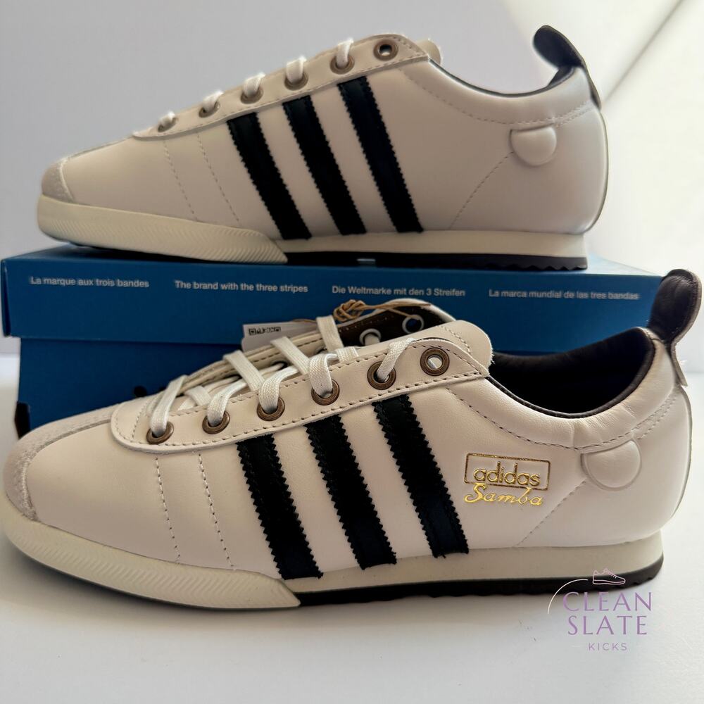 Adidas Samba 62 White/Black/Brown JQ5104 Men's 6/Women's 7 NIB/NWT